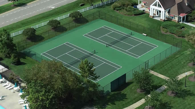 tennis courts